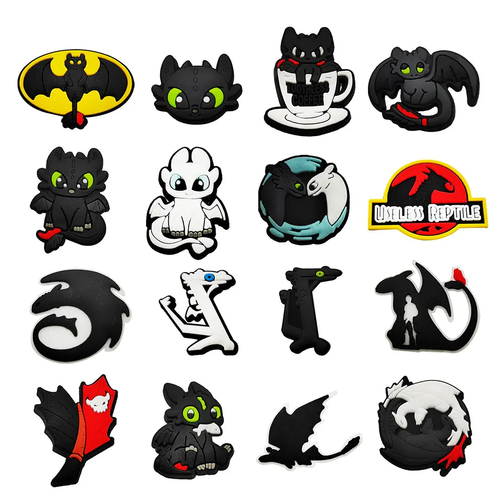 Cartoon Dragon 16pcs Toothless Shoe Charms PVC Accessories Sandal Buckle DIY Bracelet Kids Party Gifts
Cartoon Dragon 16pcs Toothless Shoe Charms PVC Accessories Sandal Buckle DIY Bracelet Kids Party Gifts