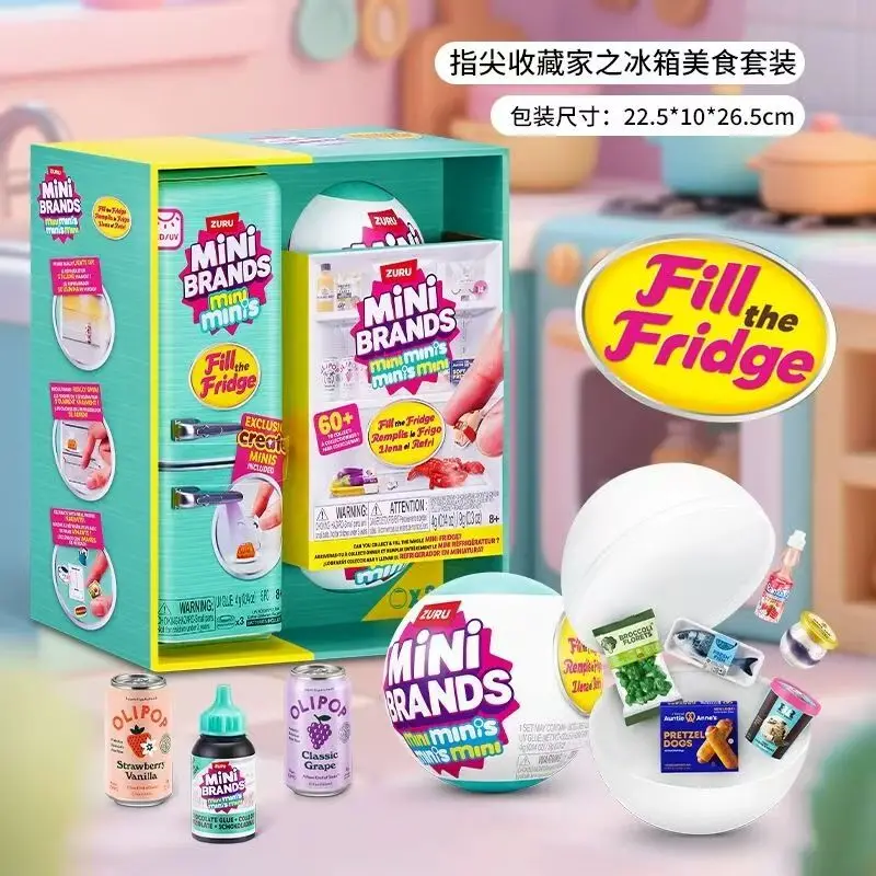 Zuru Mini Brands Mini Minis Fill the Fridge Collectible Blind Box Toys Genuine in Stock Mini Refrigerator Theme Birthday Gift
Zuru Mini Brands Mini Minis Fill the Fridge Collectible Blind Box Toys Genuine in Stock Mini Refrigerator Theme Birthday Gift