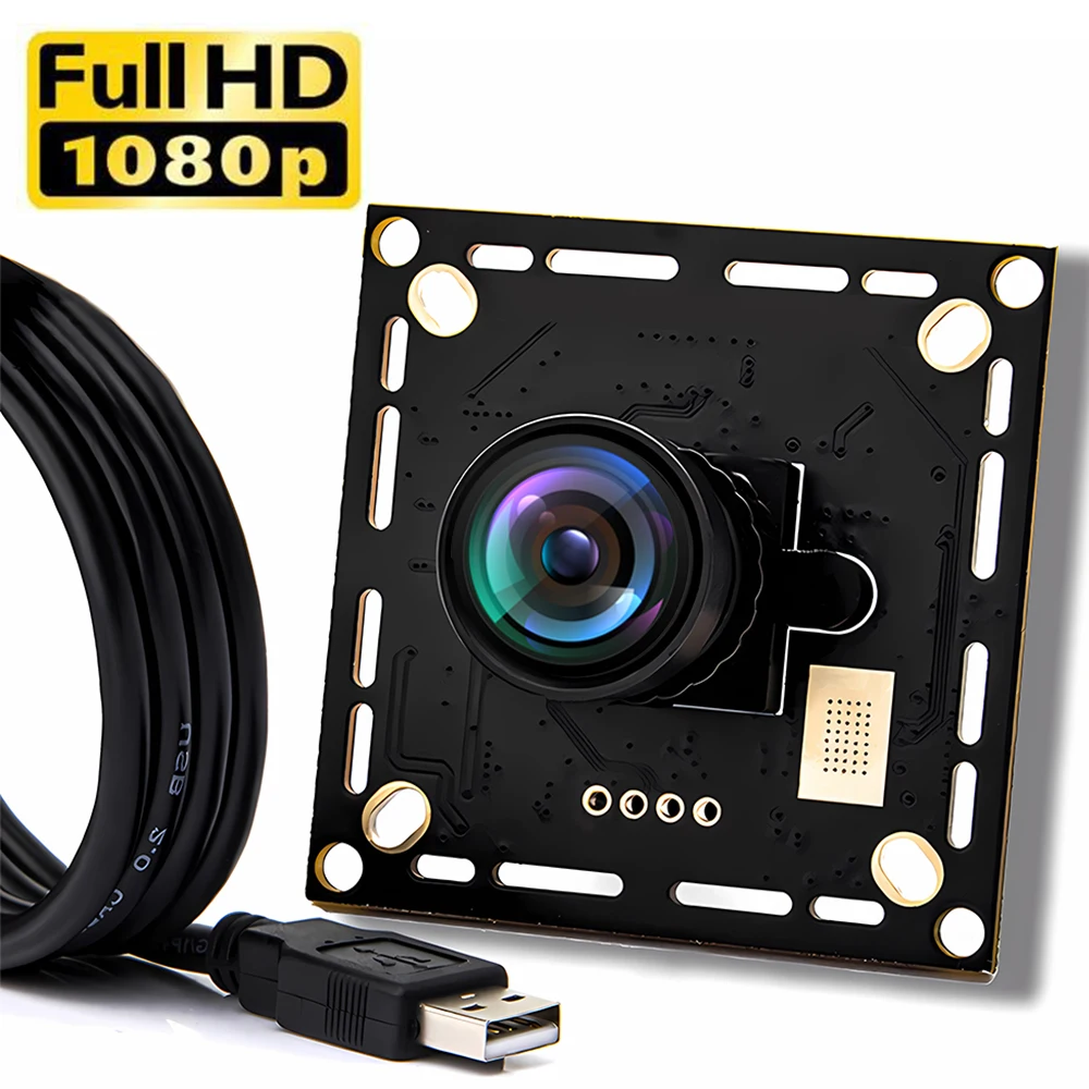 WGWK 1080P 60FPS USB Camera Module With No Distortion Wide Angle Lens High Speed UVC Plug Play AEC AEB AGC CCTV PCB Board Webcam
WGWK 1080P 60FPS USB Camera Module With No Distortion Wide Angle Lens High Speed UVC Plug Play AEC AEB AGC CCTV PCB Board Webcam