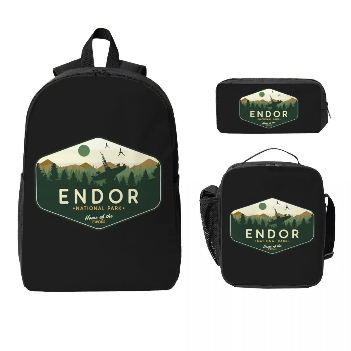 Endor National Park Home Of The Ewoks Backpack Boys Girls BookBag School Bag Shoulder Bags 3ps Insulated Lunch Bag Pencil Case
Endor National Park Home Of The Ewoks Backpack Boys Girls BookBag School Bag Shoulder Bags 3ps Insulated Lunch Bag Pencil Case