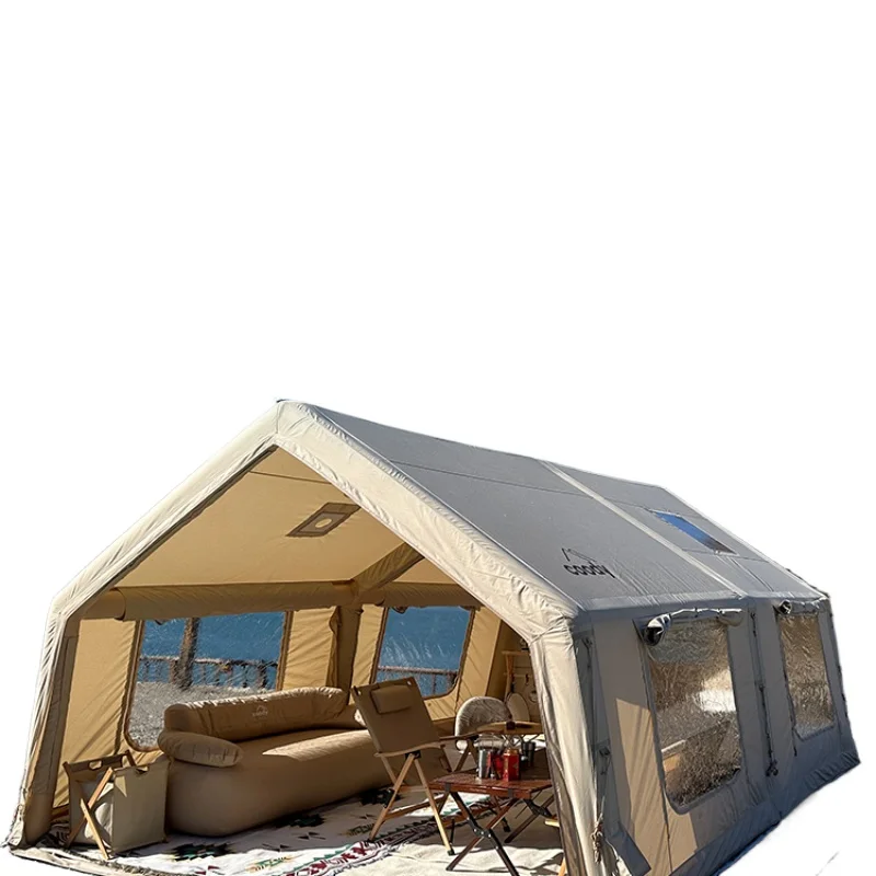 Outdoor camping inflatable tent vinyl canopy is free of two bedrooms and one living room
Outdoor camping inflatable tent vinyl canopy is free of two bedrooms and one living room