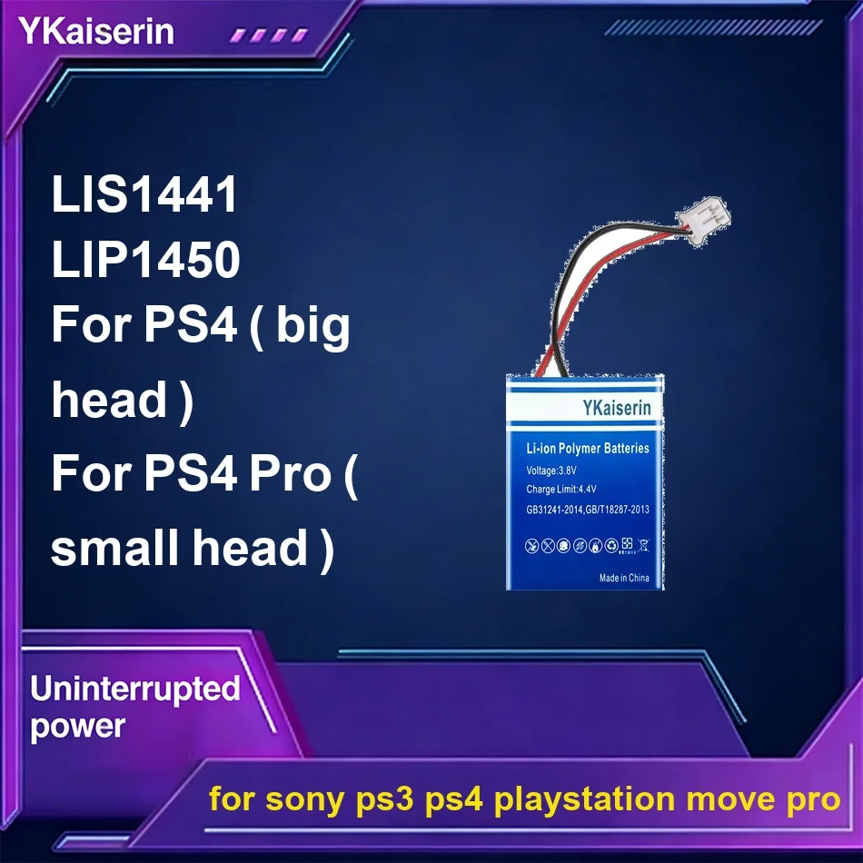 Аккумулятор для быстрой зарядки LIS1441 LIP1450 1500-2200 мАч для Sony PS3, PS4, Playstation Move Pro
Аккумулятор для быстрой зарядки LIS1441 LIP1450 1500-2200 мАч для Sony PS3, PS4, Playstation Move Pro