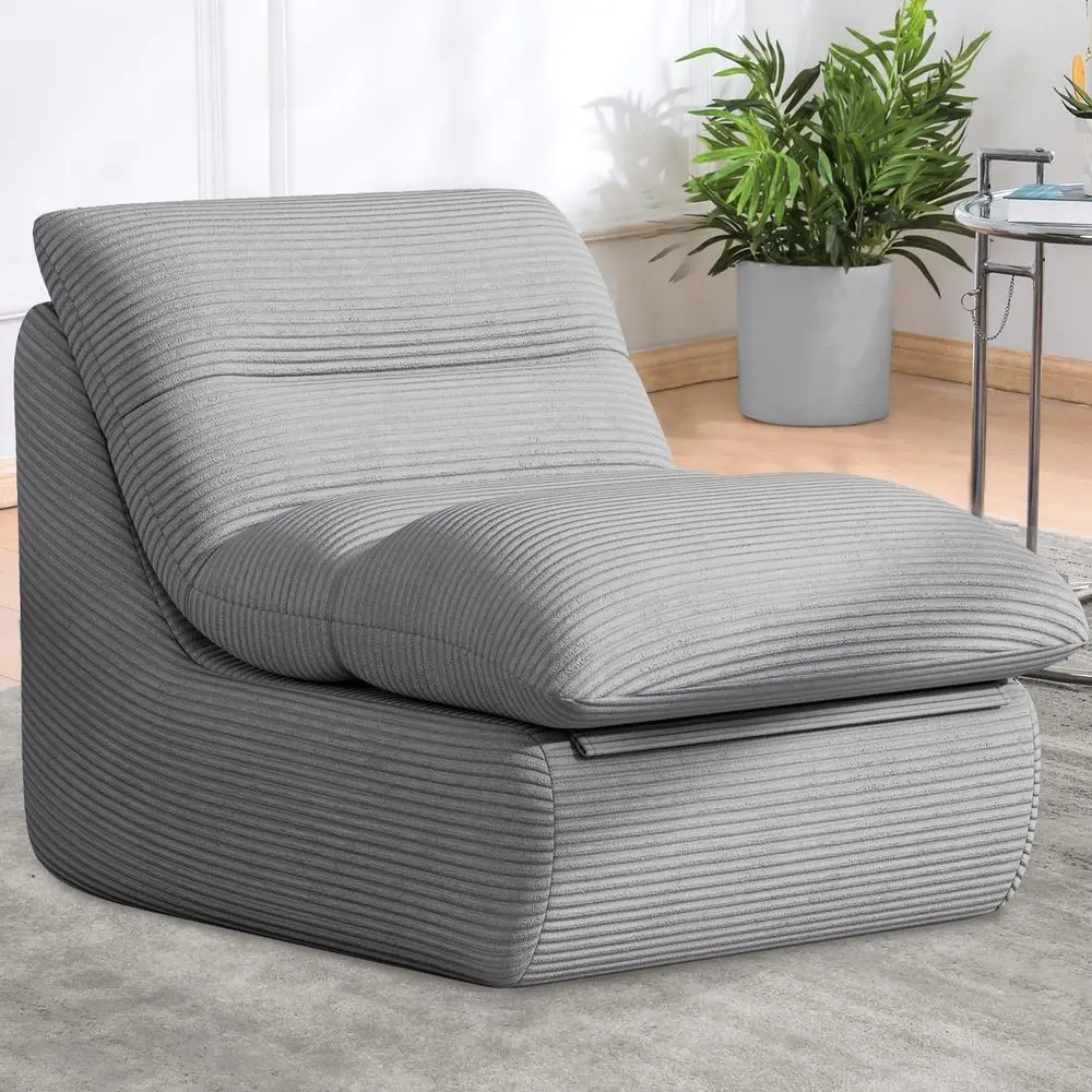 Grey Double-Layered Comfortable Memory Foam Bean Bag Chair for Adults - Ideal for Living Room or Bedroom
Grey Double-Layered Comfortable Memory Foam Bean Bag Chair for Adults - Ideal for Living Room or Bedroom