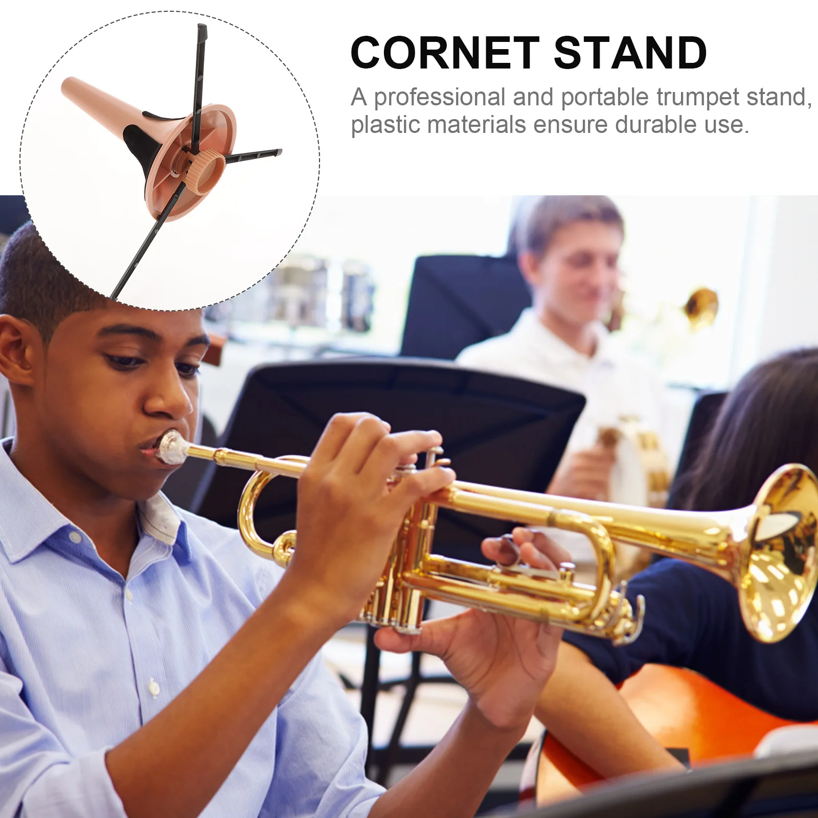 Musical Instrument St Trumpet Holder Multicolor Cornet Tripod Folding Detachable Plastic Durable Easy Mount Legs Protect Scratch
Musical Instrument St Trumpet Holder Multicolor Cornet Tripod Folding Detachable Plastic Durable Easy Mount Legs Protect Scratch