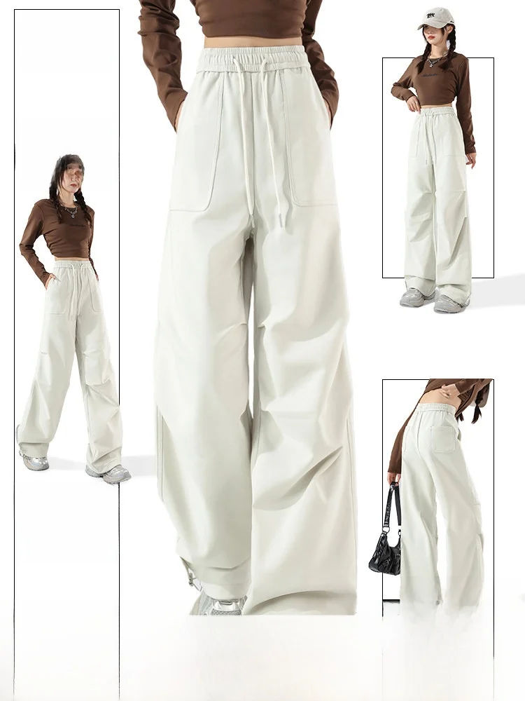 Snow mid Flng Women's Spring Thin Casual Pants Korean Sle Lazy Paratrooper Trousers High Waist Wide Leg Home Leisure
Snow mid Flng Women's Spring Thin Casual Pants Korean Sle Lazy Paratrooper Trousers High Waist Wide Leg Home Leisure