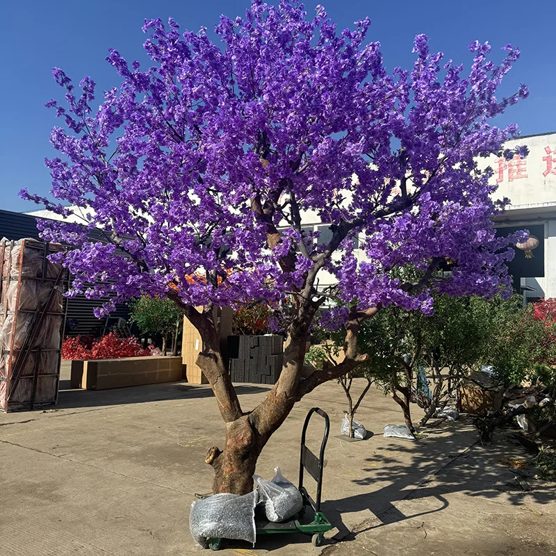 Purple artificial cherry blossom tree fake flower large fake tree shopping mall wedding interior decoration purple flower tree
Purple artificial cherry blossom tree fake flower large fake tree shopping mall wedding interior decoration purple flower tree