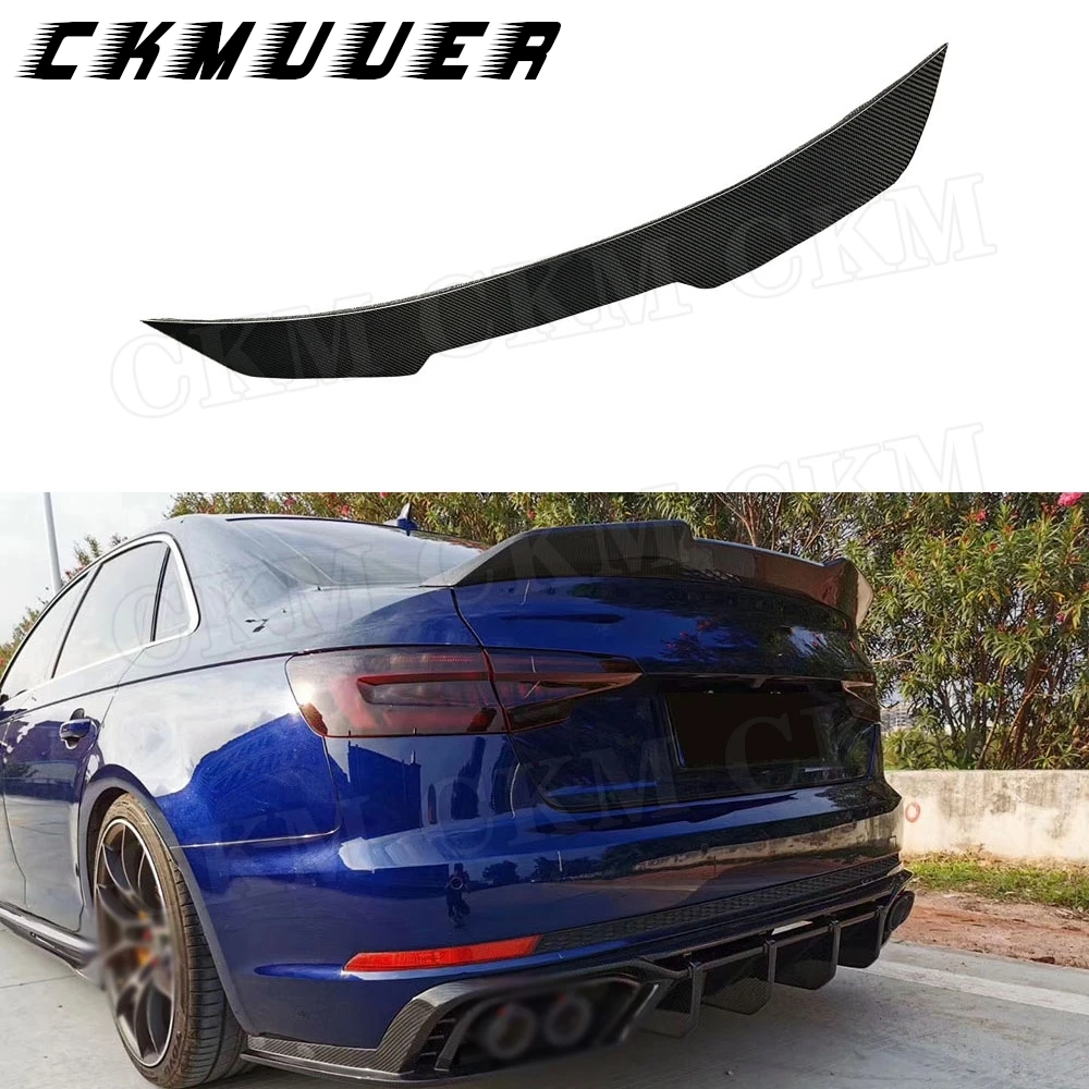 CKMUUER углеродное волокно для Audi A4 Sline Sport S4 Sedan B10 2019 2020 задний спойлер FRP багажник крылья автомобиля Стайлинг
CKMUUER углеродное волокно для Audi A4 Sline Sport S4 Sedan B10 2019 2020 задний спойлер FRP багажник крылья автомобиля Стайлинг