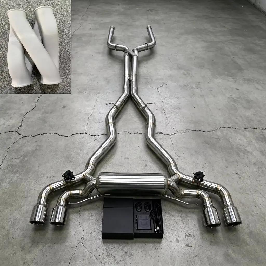 Stainless Steel Exhaust with Valve Muffler, Compatible with BMW M5 F90 4.4T 2018-2023 Exhaust System
Stainless Steel Exhaust with Valve Muffler, Compatible with BMW M5 F90 4.4T 2018-2023 Exhaust System