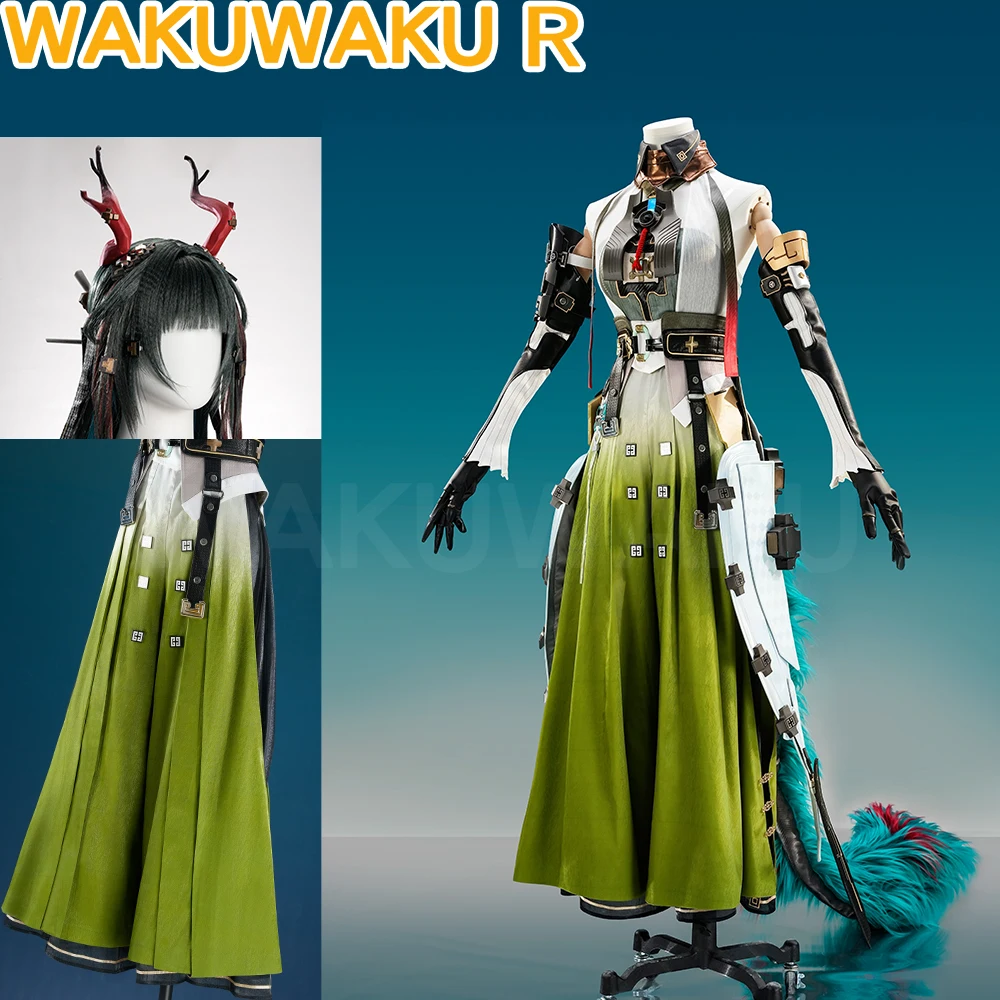 Zhuang Fangyi Cosplay CostumGame Arknights:Endfield WakuWaku-R Women Green Endfield Cosplay Tail Zhuang Fangyi Costume
Zhuang Fangyi Cosplay CostumGame Arknights:Endfield WakuWaku-R Women Green Endfield Cosplay Tail Zhuang Fangyi Costume