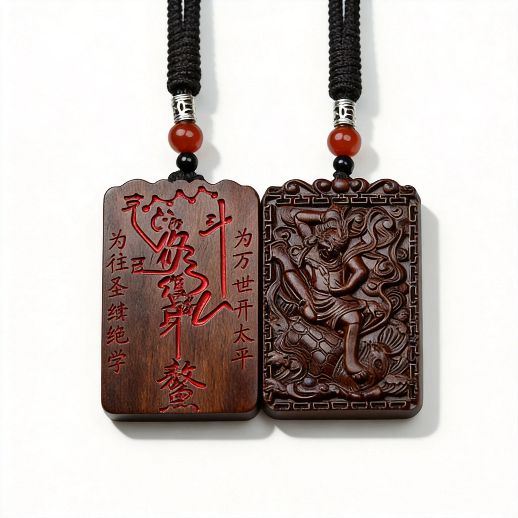 Traditional Chinese Thunderstruck Jujube Wood Kuixing Pendant Lucky Amulet Necklace Red Agate Beads Carved Wenquxing Blessing
Traditional Chinese Thunderstruck Jujube Wood Kuixing Pendant Lucky Amulet Necklace Red Agate Beads Carved Wenquxing Blessing
