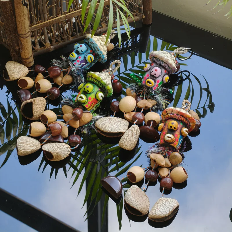 Handmade Folk Art Wooden Doll Keychain, Boho Miniature Straw Hat Amulet, Wabi-Sabi Toadstool Figurine Car Charm, Unique Gift
Handmade Folk Art Wooden Doll Keychain, Boho Miniature Straw Hat Amulet, Wabi-Sabi Toadstool Figurine Car Charm, Unique Gift