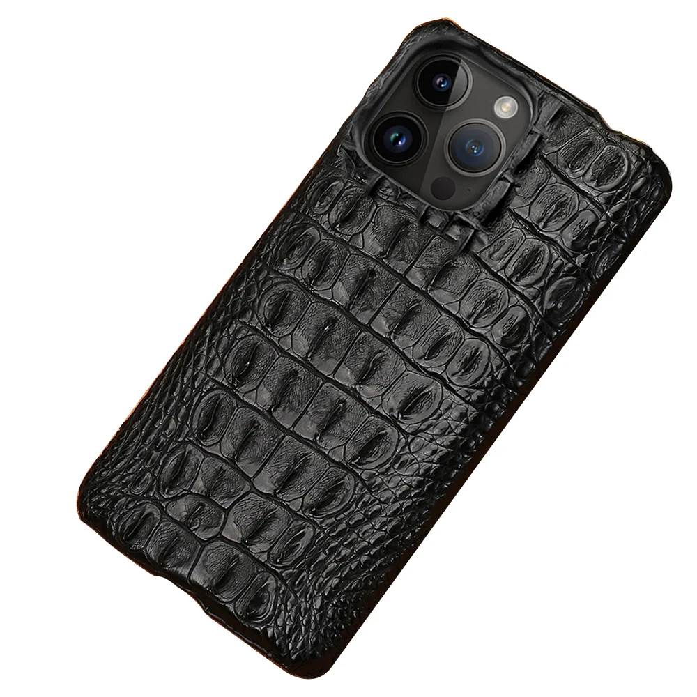 Роскошный чехол для телефона из 100% натуральной крокодиловой кожи для iPhone 16, 15, 11, 12, 13, 14 Pro Max 15Pro 16 Plus, противоударная задняя крышка 
Роскошный чехол для телефона из 100% натуральной крокодиловой кожи для iPhone 16, 15, 11, 12, 13, 14 Pro Max 15Pro 16 Plus, противоударная задняя крышка