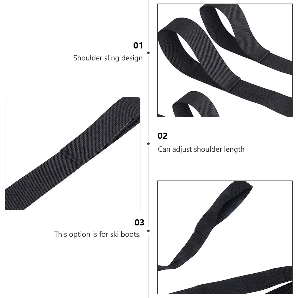 Комплект из 4 регулируемых ремней для лыжных ботинок из высококачественного полиэстера, наплечные ремни для переноски сноубордов и лыж, аксессуары для лыжного снаряжения
Комплект из 4 регулируемых ремней для лыжных ботинок из высококачественного полиэстера, наплечные ремни для переноски сноубордов и лыж, аксессуары для лыжного снаряжения