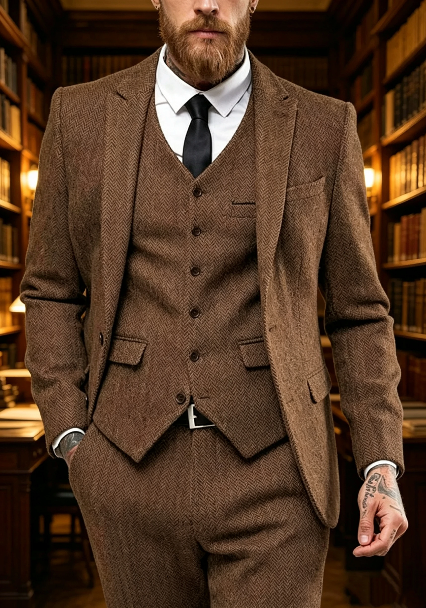 New Retro Herringbone Slim Fit Men's Suit Gentlemen's 3-piece Suit Single Breasted Handsome Autumn Winter Business Men Clothes
New Retro Herringbone Slim Fit Men's Suit Gentlemen's 3-piece Suit Single Breasted Handsome Autumn Winter Business Men Clothes
