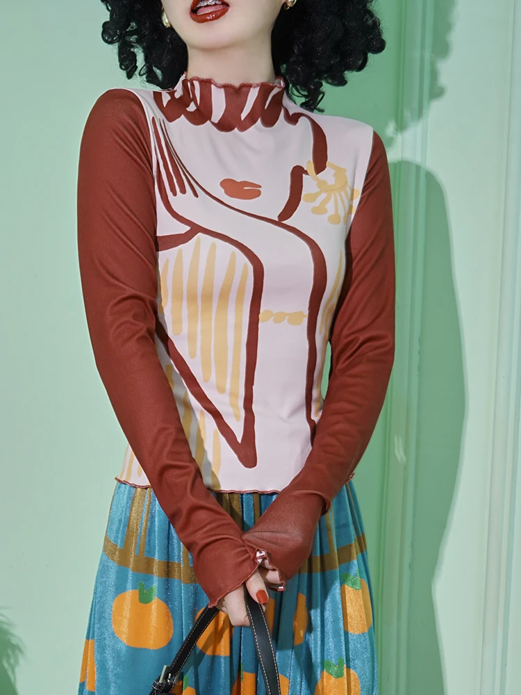 2025 Early Autumn New Women's Long Sve T-irt f High Collar Inner Wear Base irt Outer Wear Classical Sle Slim Fit
2025 Early Autumn New Women's Long Sve T-irt f High Collar Inner Wear Base irt Outer Wear Classical Sle Slim Fit