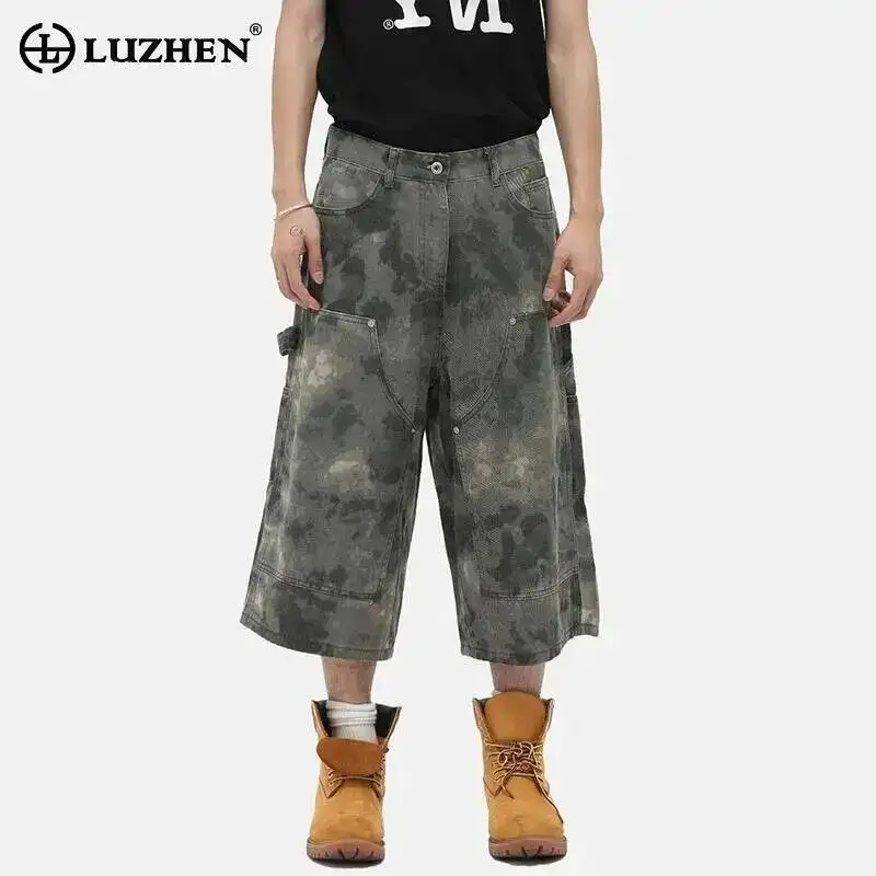 LUZHEN Pants Print Cargo Cropped Denim Vintage Men's Camouflage 2026 Summer Straight Pockets Decorate Casual Short Jeans JY7553
LUZHEN Pants Print Cargo Cropped Denim Vintage Men's Camouflage 2026 Summer Straight Pockets Decorate Casual Short Jeans JY7553