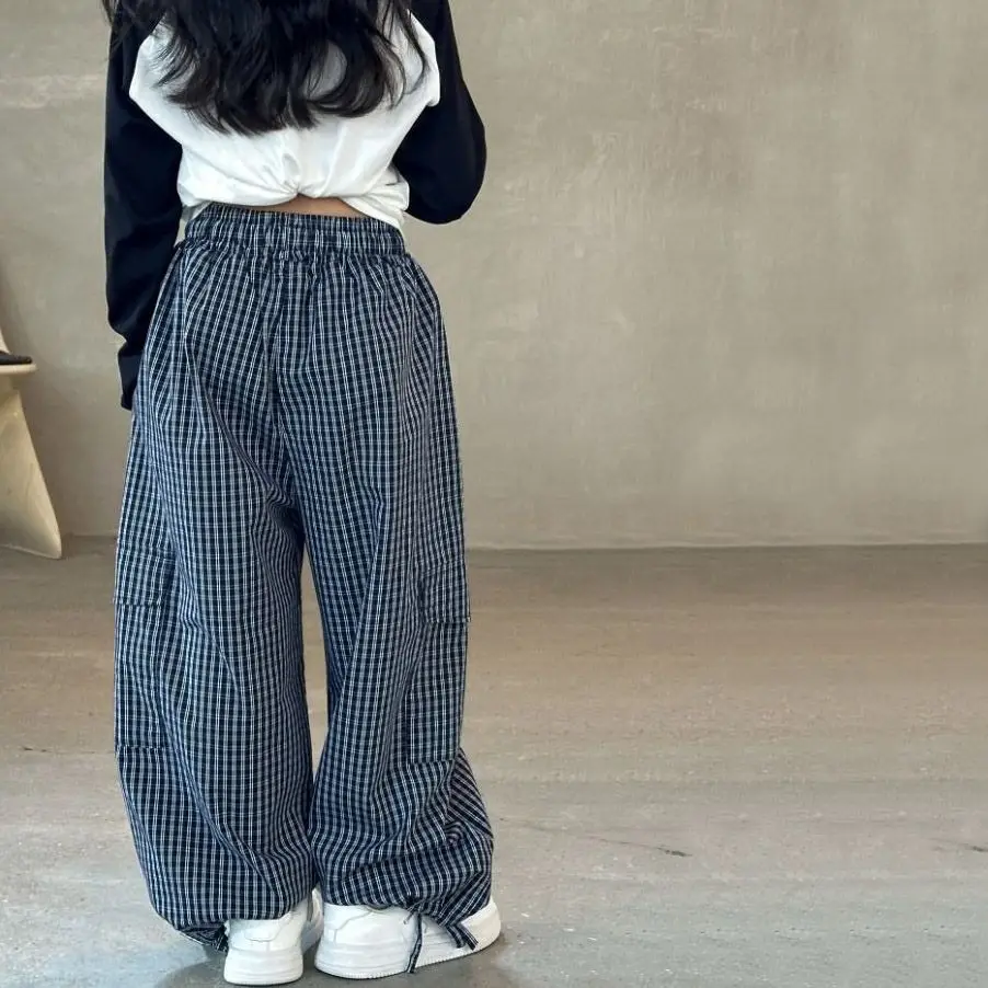 2026 Spring Autumn Kids' Korean Style Wide Leg Plaid Cargo Pants Stylish Loose Fit Boys Girls Casual Pants for School Outdoors
2026 Spring Autumn Kids' Korean Style Wide Leg Plaid Cargo Pants Stylish Loose Fit Boys Girls Casual Pants for School Outdoors