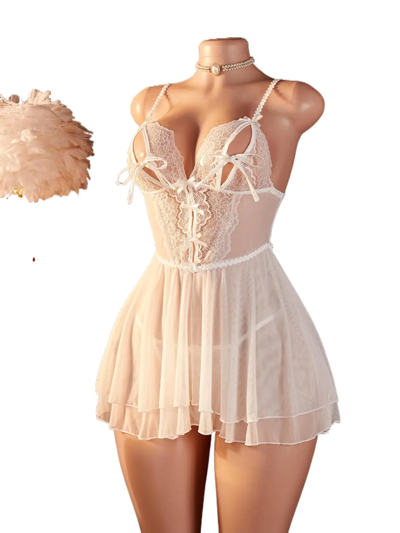 Белая женская ночная сорочка с открытой грудью, сексуальное кружевное белье с бантом, взрослое платье-бебидолл, комплект нижнего белья для сна, эротические наряды для женщин
Белая женская ночная сорочка с открытой грудью, сексуальное кружевное белье с бантом, взрослое платье-бебидолл, комплект нижнего белья для сна, эротические наряды для женщин