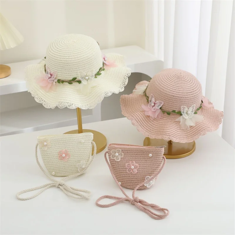 Kids Girl Cute Straw Hat +Handbag Sets Summer Children Outdoor Big Eaves Sunshade Princess Hat Holiday Beach Sweet Fisherman Cap
Kids Girl Cute Straw Hat +Handbag Sets Summer Children Outdoor Big Eaves Sunshade Princess Hat Holiday Beach Sweet Fisherman Cap