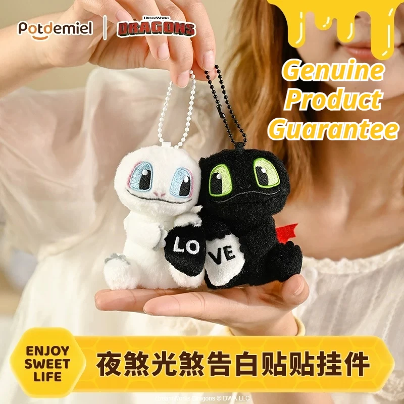 Potdemiel Authentic DreamWorks Dragons Toothless Light Fury Magnetic Glow In The Dark Plush Keychain Couple Bag Pendant Gift
Potdemiel Authentic DreamWorks Dragons Toothless Light Fury Magnetic Glow In The Dark Plush Keychain Couple Bag Pendant Gift