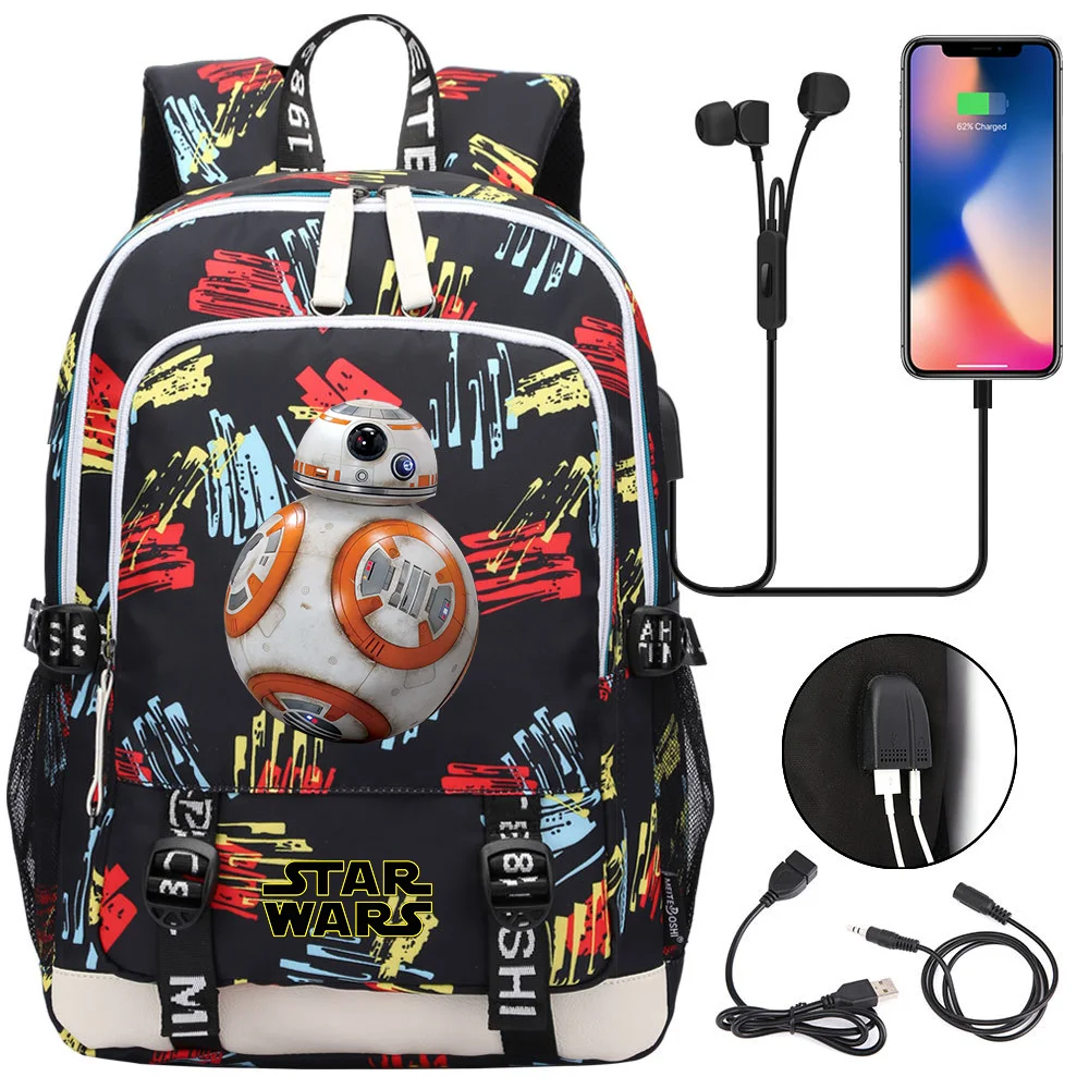 Star Wars Backpack Women Men USB Charging Laptop Travel BackpackBoy Girl Teenager School Backpack Casual Mochila
Star Wars Backpack Women Men USB Charging Laptop Travel BackpackBoy Girl Teenager School Backpack Casual Mochila