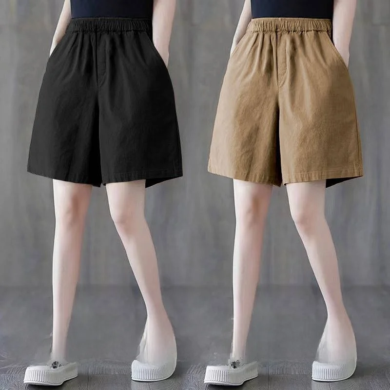 Casual High Waist Wide Leg Pants Women's Summer Loose Slimming Shorts Straight Cut Five-Quarter Lengths Comfortable Cotton ...
Casual High Waist Wide Leg Pants Women's Summer Loose Slimming Shorts Straight Cut Five-Quarter Lengths Comfortable Cotton ...