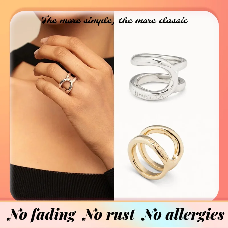 Unode50 Fashion Niche Design Women's Ring Personality Versatile metallic ring Women's party High quality jewelry birthday gift
Unode50 Fashion Niche Design Women's Ring Personality Versatile metallic ring Women's party High quality jewelry birthday gift