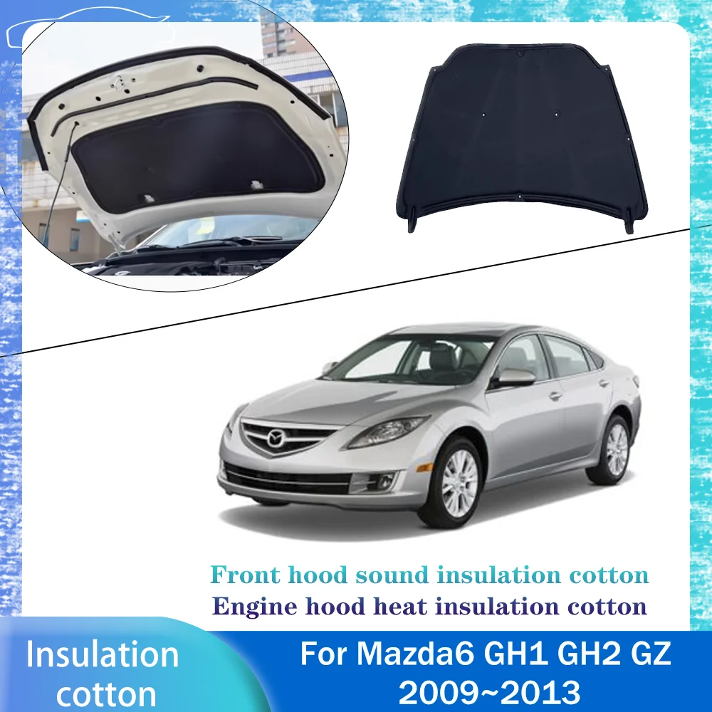 Car Front Hood Engine Sound Heat Insulation Cotton Pad Soundproof Mat Cover Accessorie For Mazda6 GH1 GH2 GZ 2009~2013 2010 2011
Car Front Hood Engine Sound Heat Insulation Cotton Pad Soundproof Mat Cover Accessorie For Mazda6 GH1 GH2 GZ 2009~2013 2010 2011