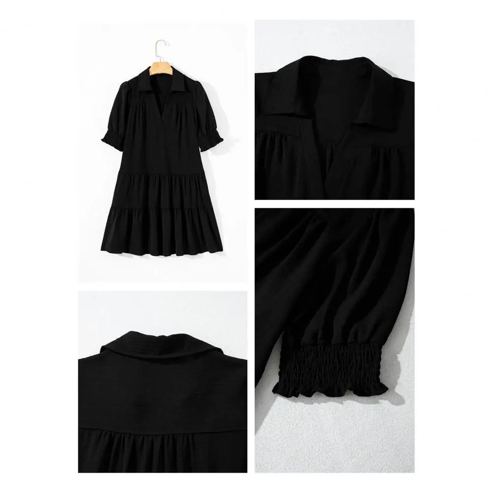 Soft Comfortable Fabric Dress High-quality Women Sundress Chic Women's V Neck Pleated Midi Dresses for Summer Beach Casual Wear
Soft Comfortable Fabric Dress High-quality Women Sundress Chic Women's V Neck Pleated Midi Dresses for Summer Beach Casual Wear