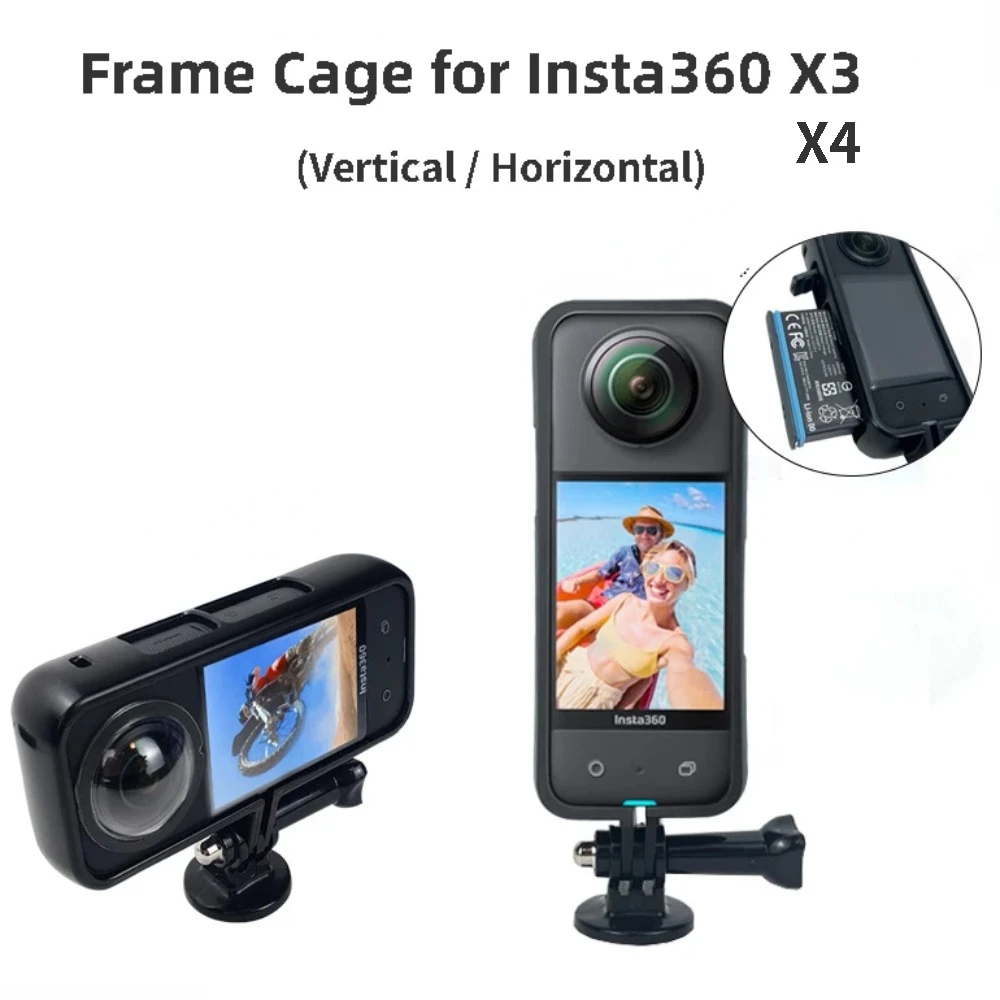 Защитный чехол для камеры Insta360 X3 X4, рамка для корпуса ПК, вертикальный горизонтальный кронштейн-держатель для съемки
Защитный чехол для камеры Insta360 X3 X4, рамка для корпуса ПК, вертикальный горизонтальный кронштейн-держатель для съемки
