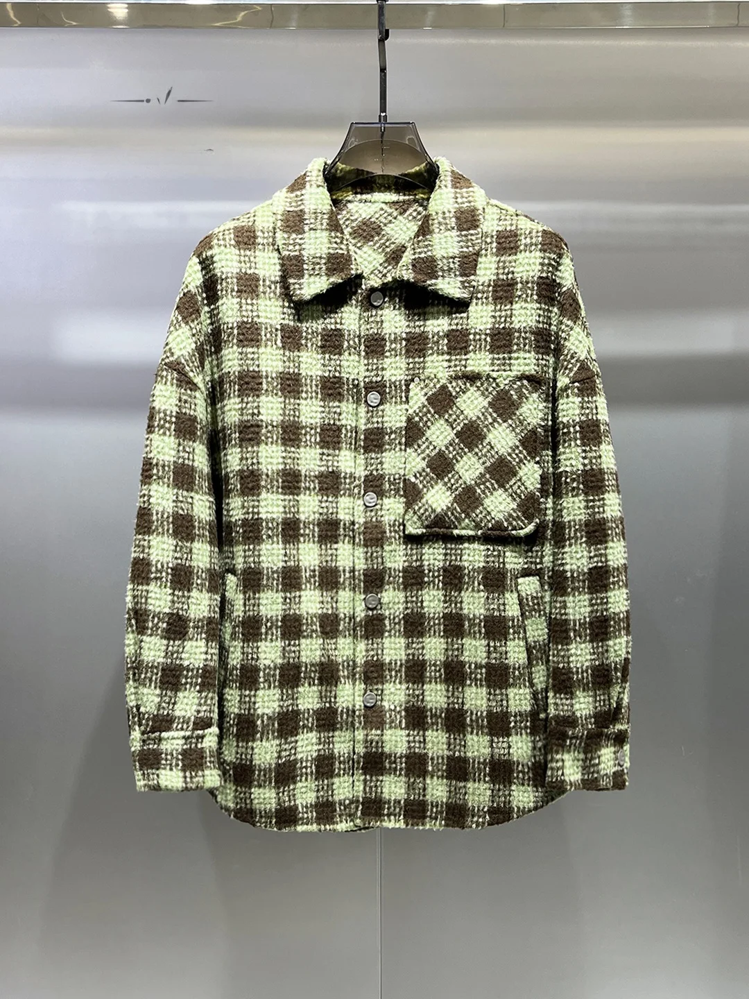 Men's Plaid Woolen irt Comfortable Skin-friendly Faionable Autumn Winter Flannel Coat Youthful Urban Sle Stand Fit
Men's Plaid Woolen irt Comfortable Skin-friendly Faionable Autumn Winter Flannel Coat Youthful Urban Sle Stand Fit