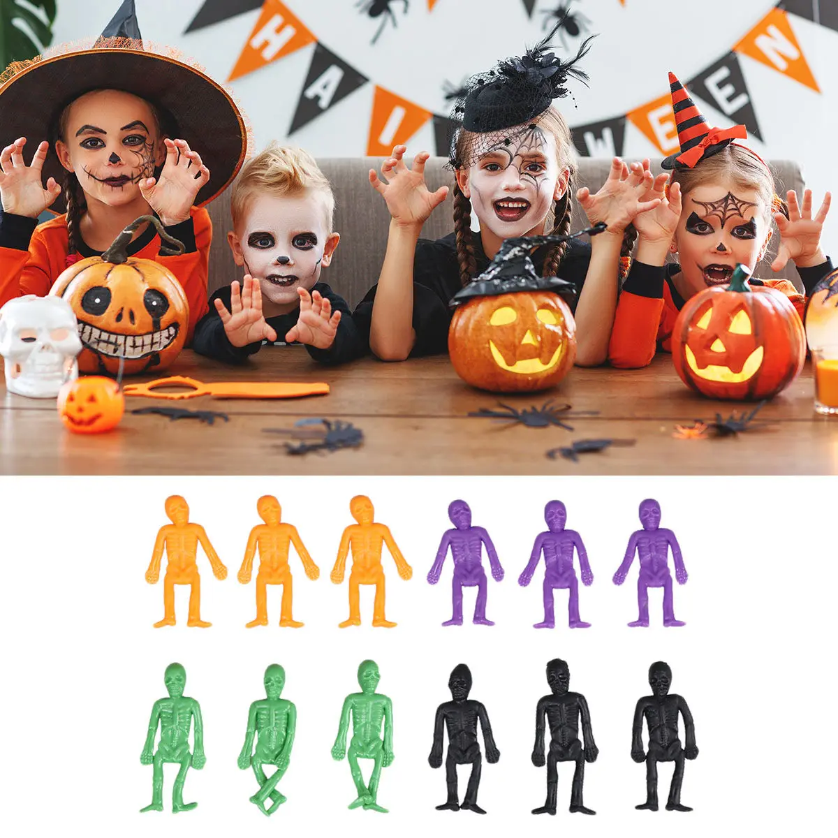 24Pcs Soft Man Halloween Small Easy Hold Durable Safe Great for Kids Fun Holiday Gift Toy Man
24Pcs Soft Man Halloween Small Easy Hold Durable Safe Great for Kids Fun Holiday Gift Toy Man