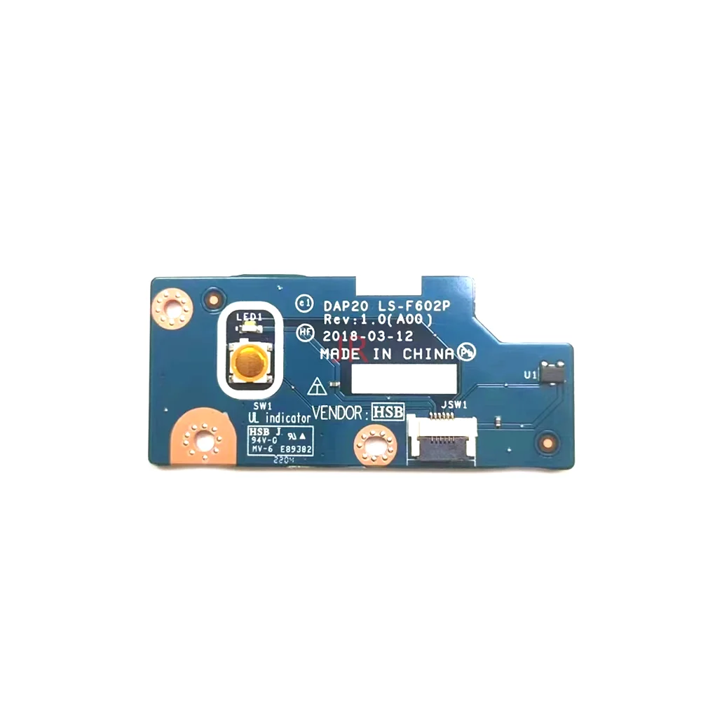 LS-F602P для Dell Precision 7730 7740 M7730 M7740 Плата кнопки питания без кабеля 100% тест в порядке
LS-F602P для Dell Precision 7730 7740 M7730 M7740 Плата кнопки питания без кабеля 100% тест в порядке