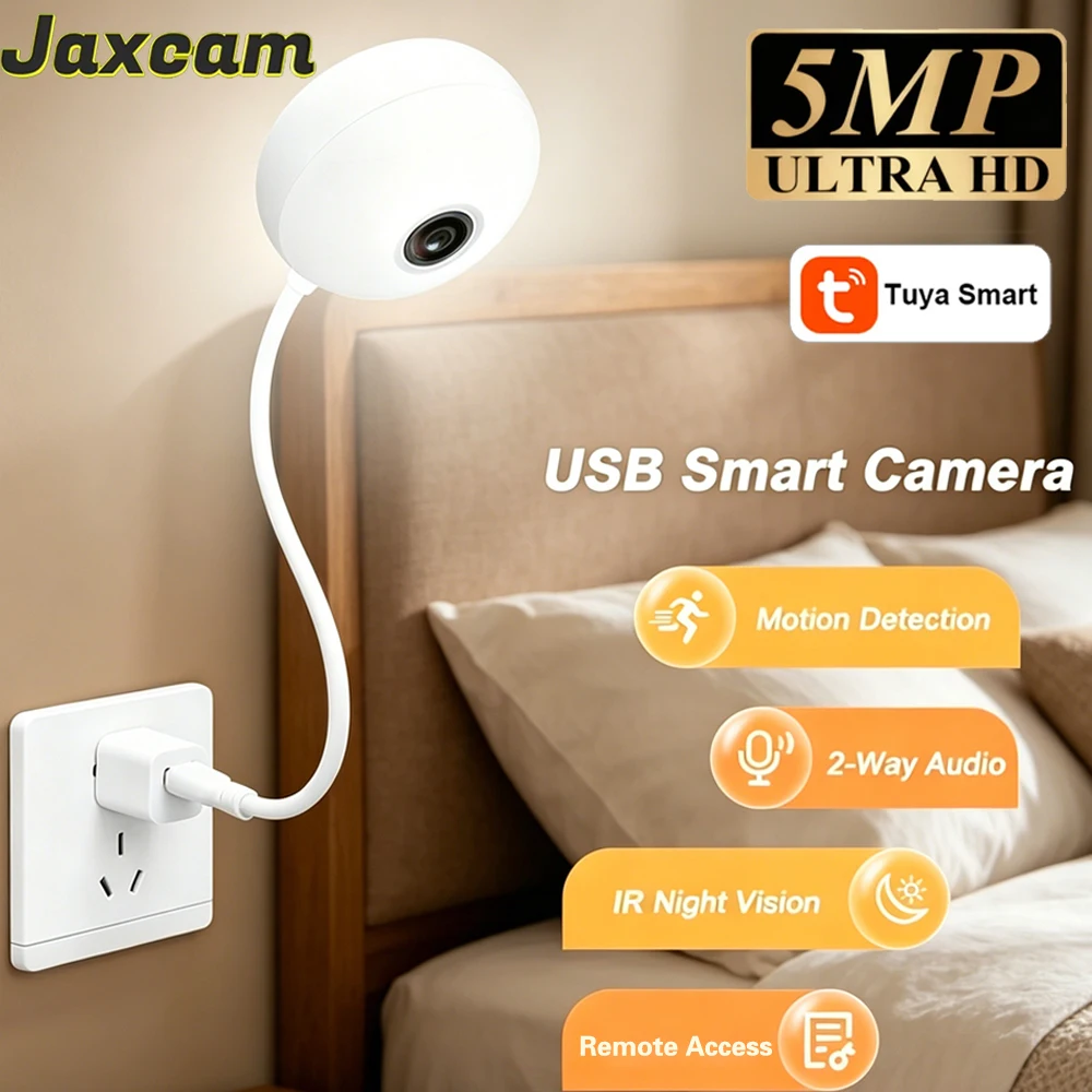 Tuya Indoor USB Light Bulb WiFi Camera 2K 5MP Mini Security IP Camera IR Color Night Vision Smart Life Baby Monitor Cam
Tuya Indoor USB Light Bulb WiFi Camera 2K 5MP Mini Security IP Camera IR Color Night Vision Smart Life Baby Monitor Cam