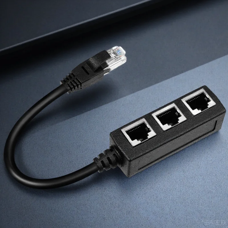 Cable 1 Male To 3 Female Network Extension Adapter Compatible With Router Set- Electromagnetic Shielding Durable
Cable 1 Male To 3 Female Network Extension Adapter Compatible With Router Set- Electromagnetic Shielding Durable