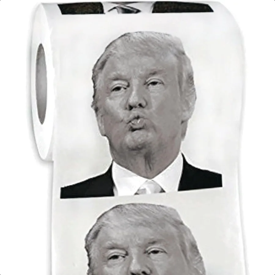 Donald Trump Toilet Paper Roll Funny Political Humor Joke Gift Gimmick Gifts for Republicans and Democrats
Donald Trump Toilet Paper Roll Funny Political Humor Joke Gift Gimmick Gifts for Republicans and Democrats