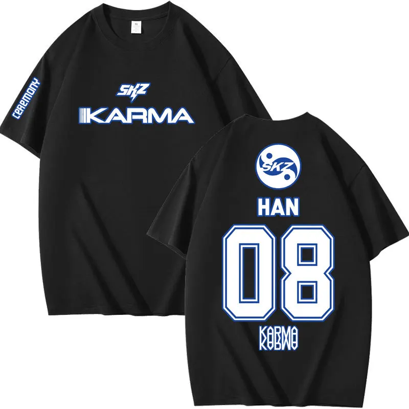 KPOP KARMA Short Sleeve T Shirt Women Men Harajuku Tops Vintage Aesthetic Graphics Tshirt Cotton Tees Streetwear
KPOP KARMA Short Sleeve T Shirt Women Men Harajuku Tops Vintage Aesthetic Graphics Tshirt Cotton Tees Streetwear