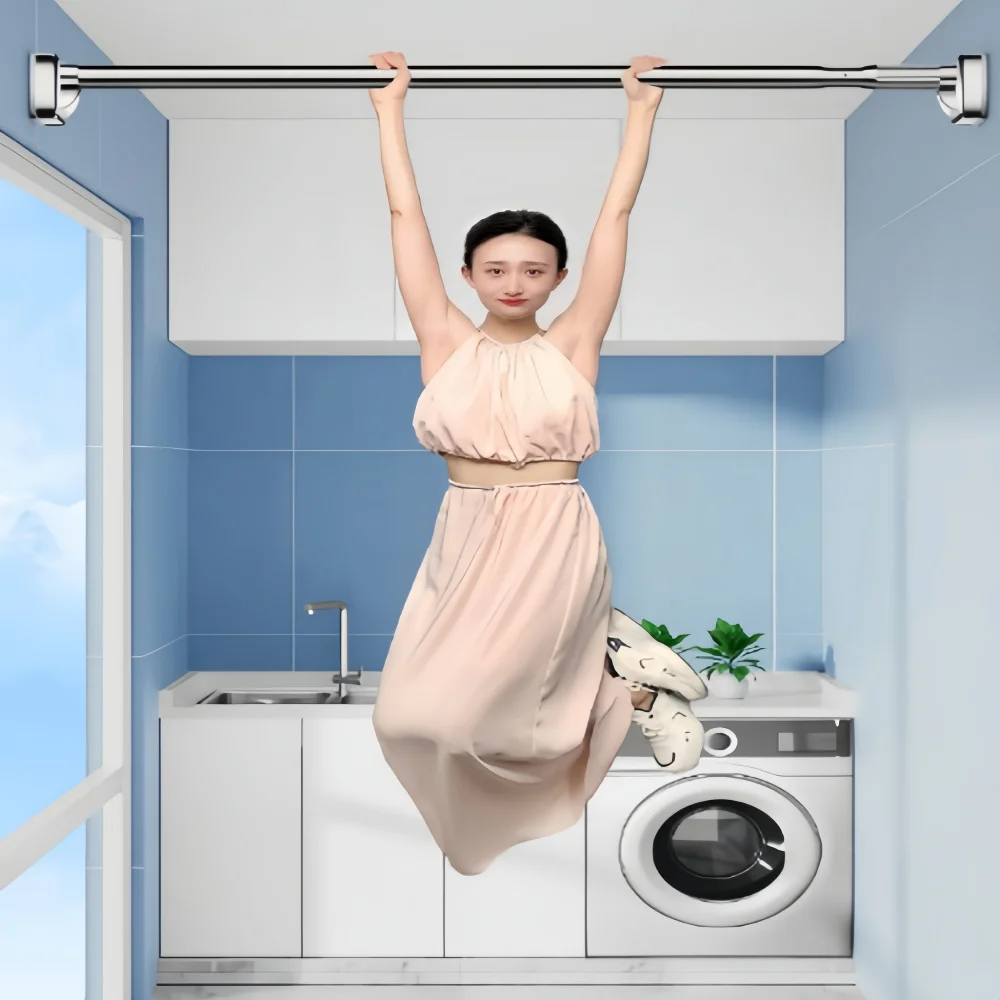 Retractable Non-Hole Fixed Clothes Drying Rack Stainless Steel Balcony Bedroom Curtain Rod Shower Curtain Rod Clothes Drying Rod
Retractable Non-Hole Fixed Clothes Drying Rack Stainless Steel Balcony Bedroom Curtain Rod Shower Curtain Rod Clothes Drying Rod