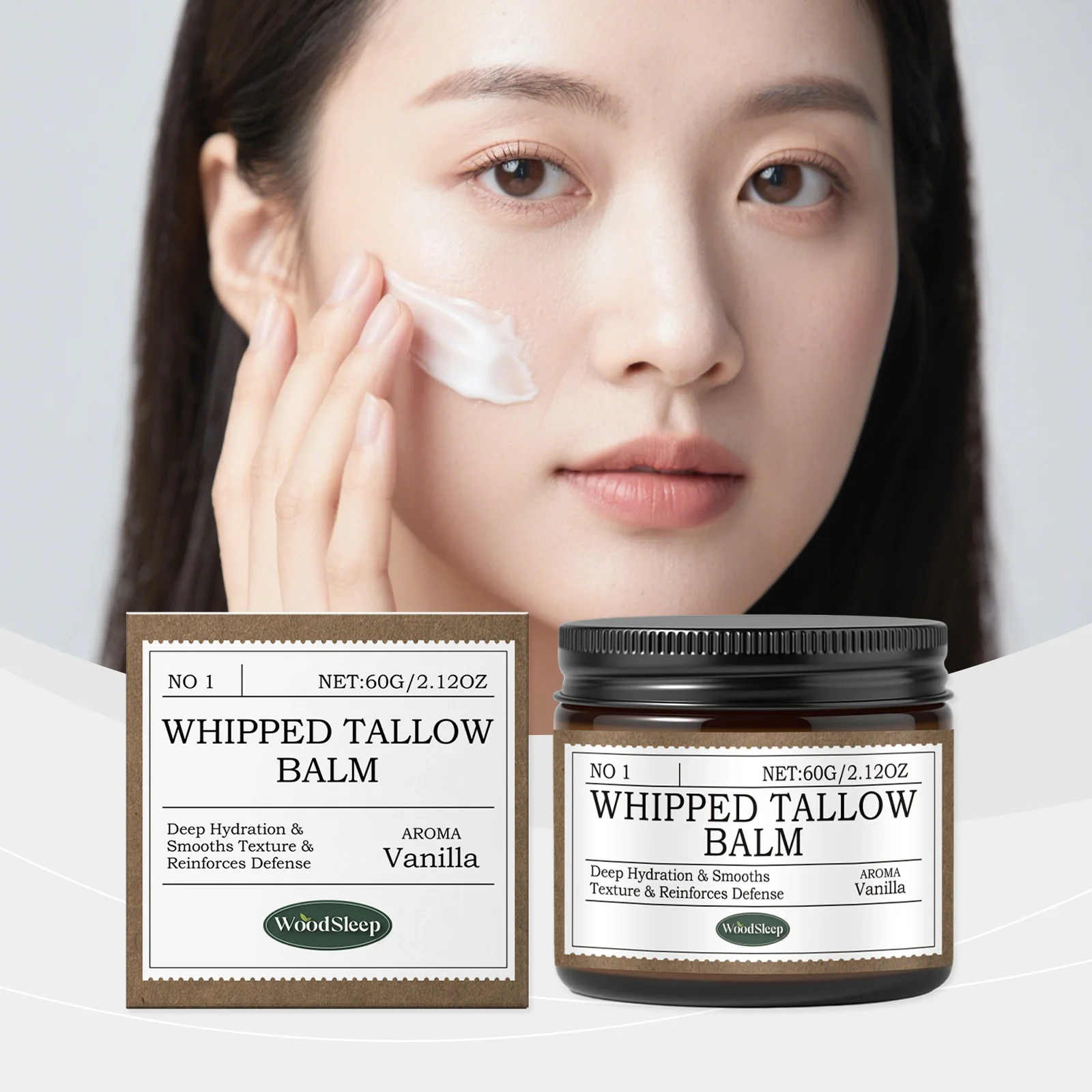 Beef Tallow Moisturizing Balm Nourishes Facial & Body Skin Deep Hydration Fragrant Skincare Cream Enhances Skin Comfort
Beef Tallow Moisturizing Balm Nourishes Facial & Body Skin Deep Hydration Fragrant Skincare Cream Enhances Skin Comfort