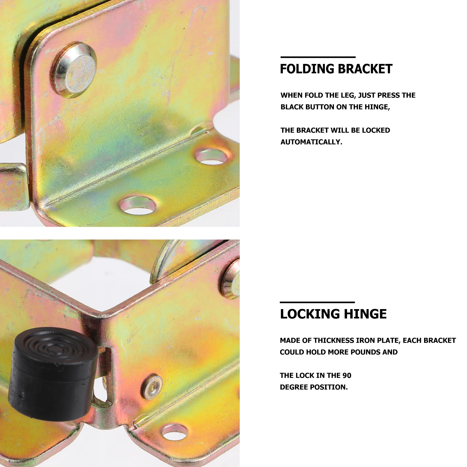 4 pcs Folding Leg Bracket Iron Locking Hinge For Table Support Foldable Furniture Connector Heavy Duty Extension
4 pcs Folding Leg Bracket Iron Locking Hinge For Table Support Foldable Furniture Connector Heavy Duty Extension