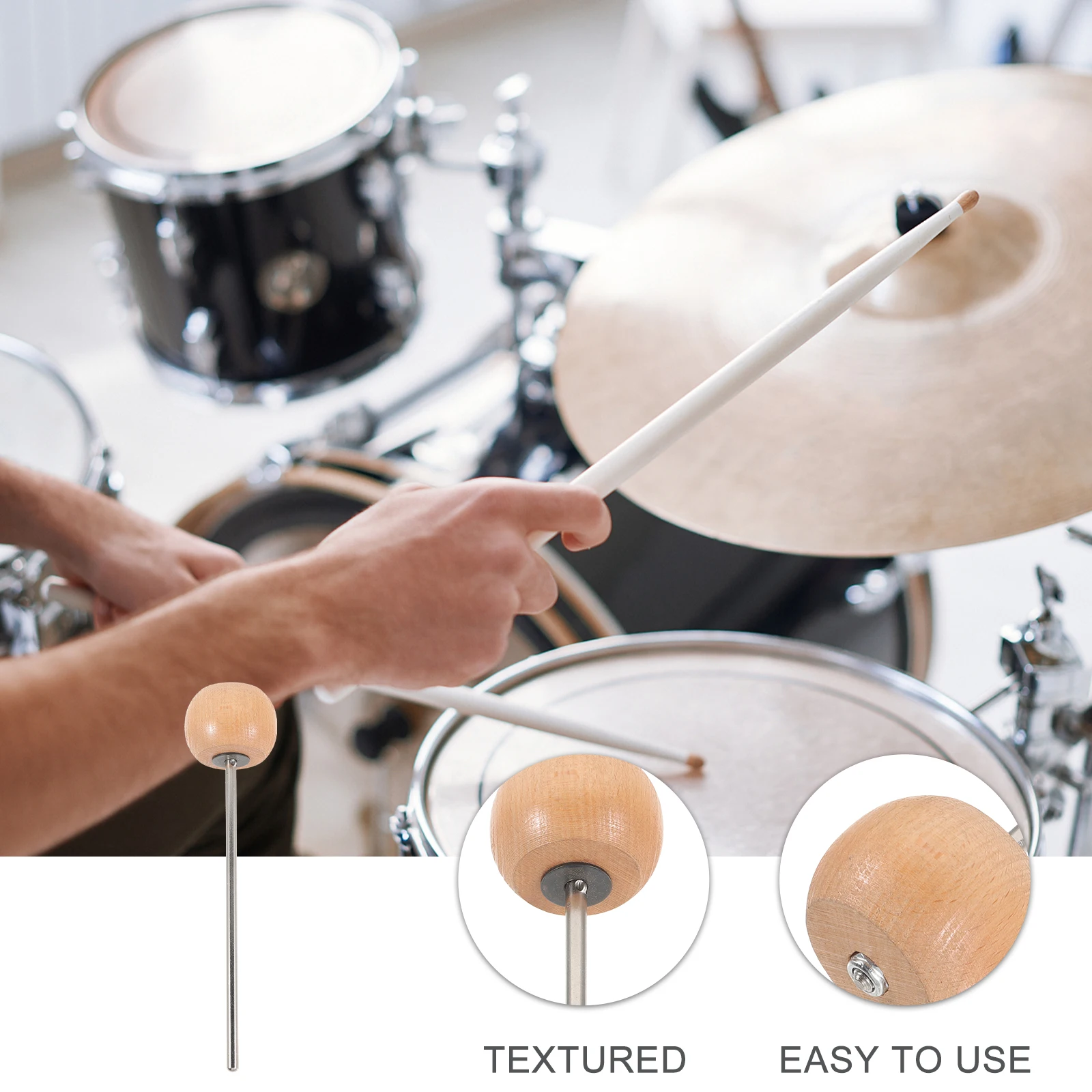 Wooden Hammer Accessories Mallet Percussion Instrument Parts Bass Hammer Kick Drum Foot Pedal Drum Pedal Accessories Instrument
Wooden Hammer Accessories Mallet Percussion Instrument Parts Bass Hammer Kick Drum Foot Pedal Drum Pedal Accessories Instrument