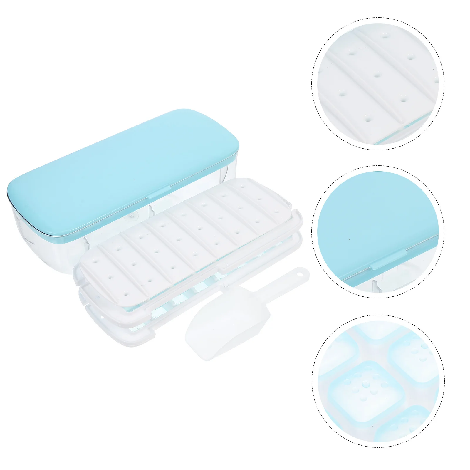 1 Set Silicone Cube Tray Lid Grid Maker For Freezer Cube Making Plastic Mold Beverage Kitchen Ice Diy Trays Household Ice Box
1 Set Silicone Cube Tray Lid Grid Maker For Freezer Cube Making Plastic Mold Beverage Kitchen Ice Diy Trays Household Ice Box