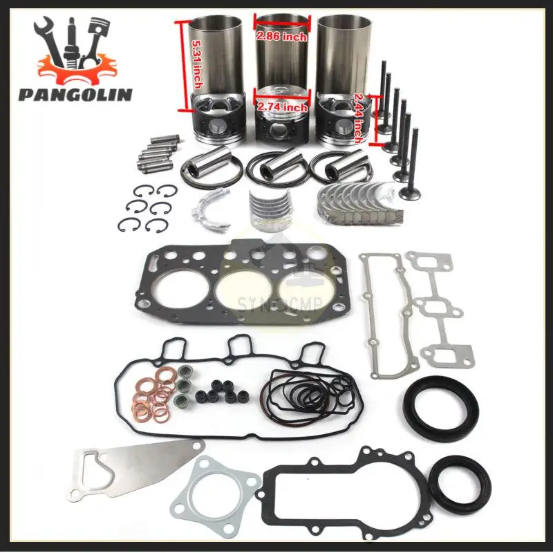 3TNV70 Engine Overhaul Rebuild Kit W/Pistons Bearings For Yanmar Excavators Loaders Truck Engine Overhaul Rebuilding Accessories
3TNV70 Engine Overhaul Rebuild Kit W/Pistons Bearings For Yanmar Excavators Loaders Truck Engine Overhaul Rebuilding Accessories
