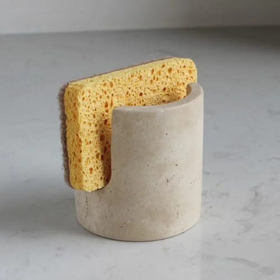 Natural Travertine Marble Sponge Holder for Kitchen Sink, Drying Rack, Compact Sink Caddy Organizer
Natural Travertine Marble Sponge Holder for Kitchen Sink, Drying Rack, Compact Sink Caddy Organizer