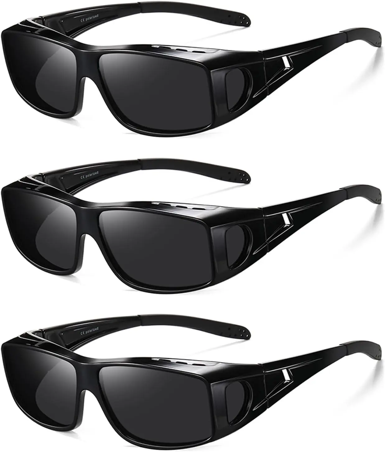 Polarized Wrap-Around Sunglasses Fit Over Glasses for Men Women, UV400 Protection Driving Outdoor
Polarized Wrap-Around Sunglasses Fit Over Glasses for Men Women, UV400 Protection Driving Outdoor