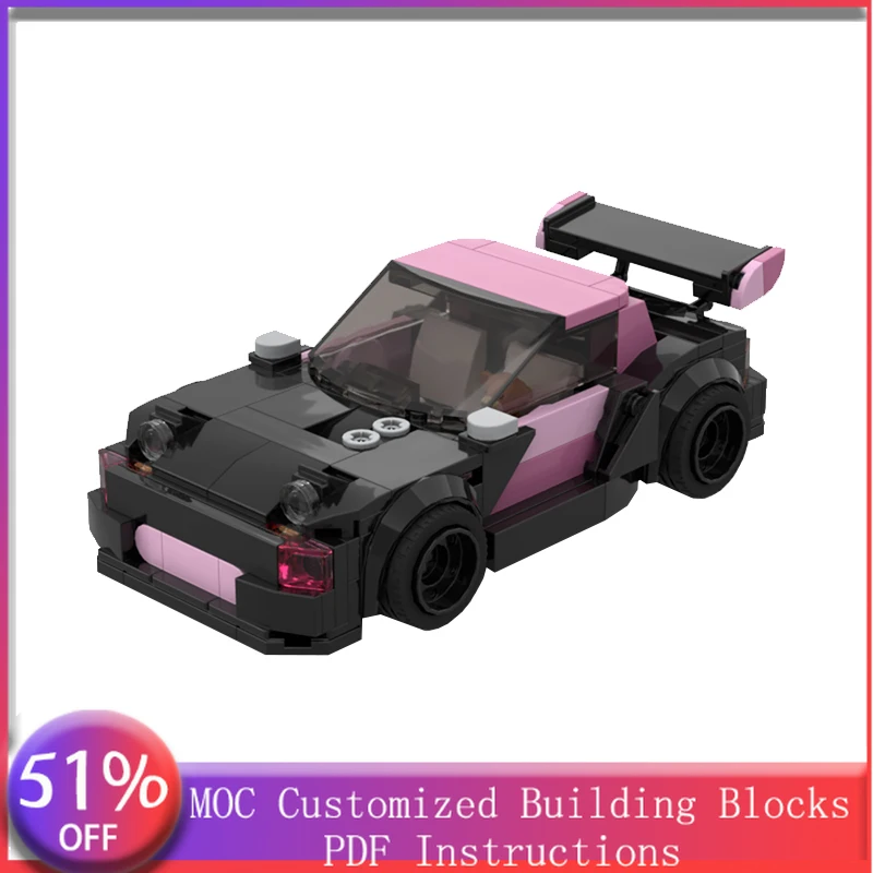 257 деталей: Гоночный двухместный спортивный автомобиль-кабриолет MOC, модульный конструктор, креативный дизайн, DIY, подарок для мальчиков на праздники
257 деталей: Гоночный двухместный спортивный автомобиль-кабриолет MOC, модульный конструктор, креативный дизайн, DIY, подарок для мальчиков на праздники