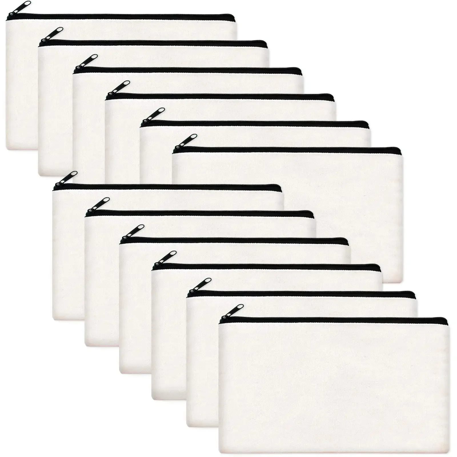 20PCS Blank DIY Craft Bag Canvas Pencil Case Makeup Bags Pouch Bulk Cosmetic Bag Multi-Purpose Travel Toiletry Storage 12x21cm
20PCS Blank DIY Craft Bag Canvas Pencil Case Makeup Bags Pouch Bulk Cosmetic Bag Multi-Purpose Travel Toiletry Storage 12x21cm