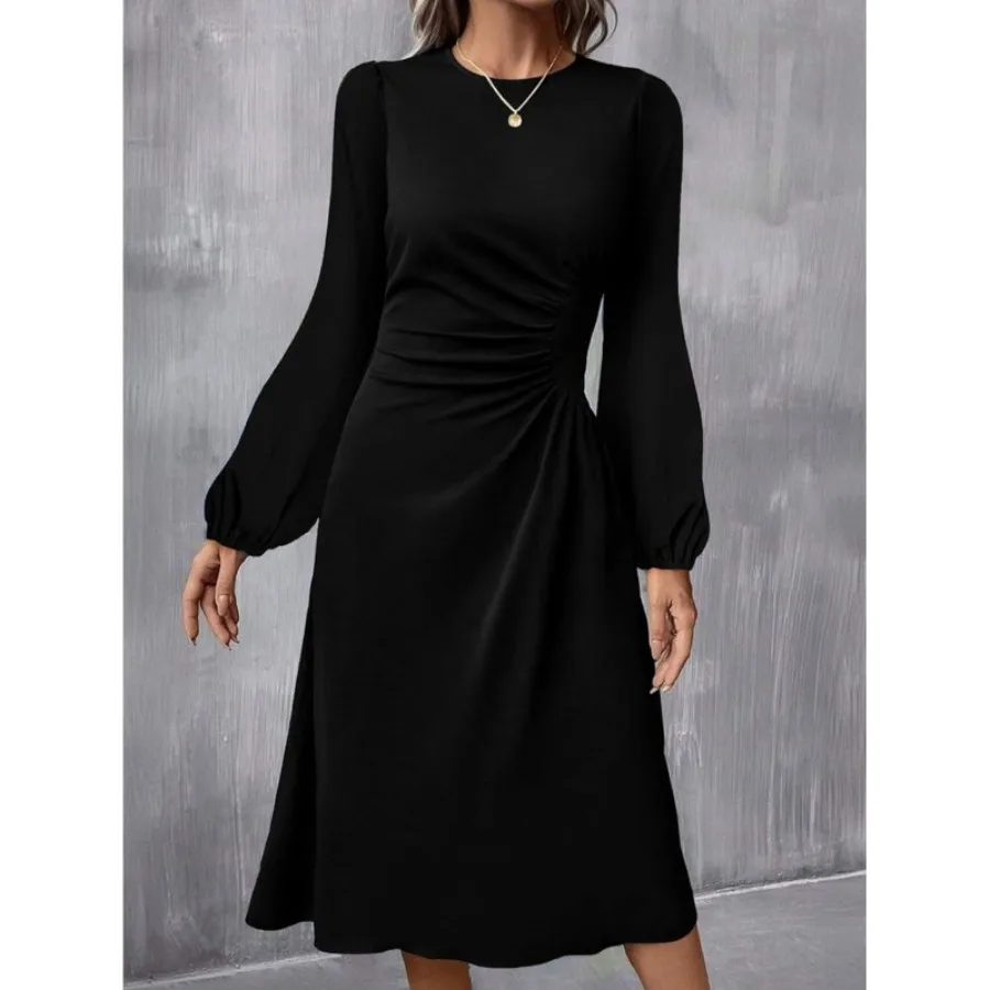 【New style】New round-collar pullover fashionable long-sleeve slim split dress autumn and winter women's dress
【New style】New round-collar pullover fashionable long-sleeve slim split dress autumn and winter women's dress