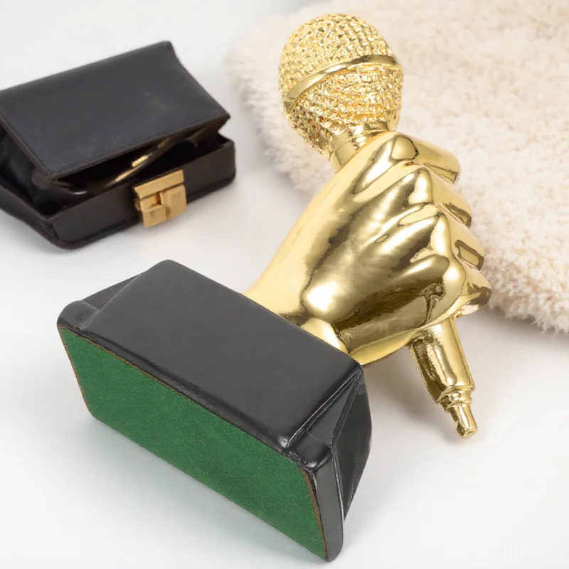 Shaped Music Trophy Ornaments Microphone Award Singing Prize Resin Student Trophies
Shaped Music Trophy Ornaments Microphone Award Singing Prize Resin Student Trophies