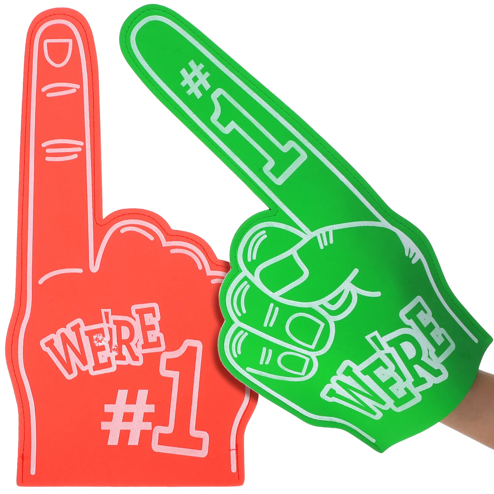 2Pcs Eva Giant Foam Hands Cheerleading Props for Sports Meetings School Spirit Football Fans Party Supplies
2Pcs Eva Giant Foam Hands Cheerleading Props for Sports Meetings School Spirit Football Fans Party Supplies